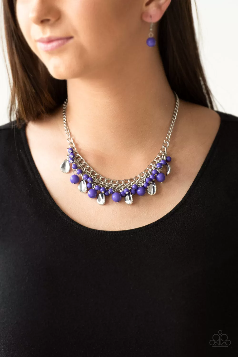 Summer Showdown Purple-Necklace