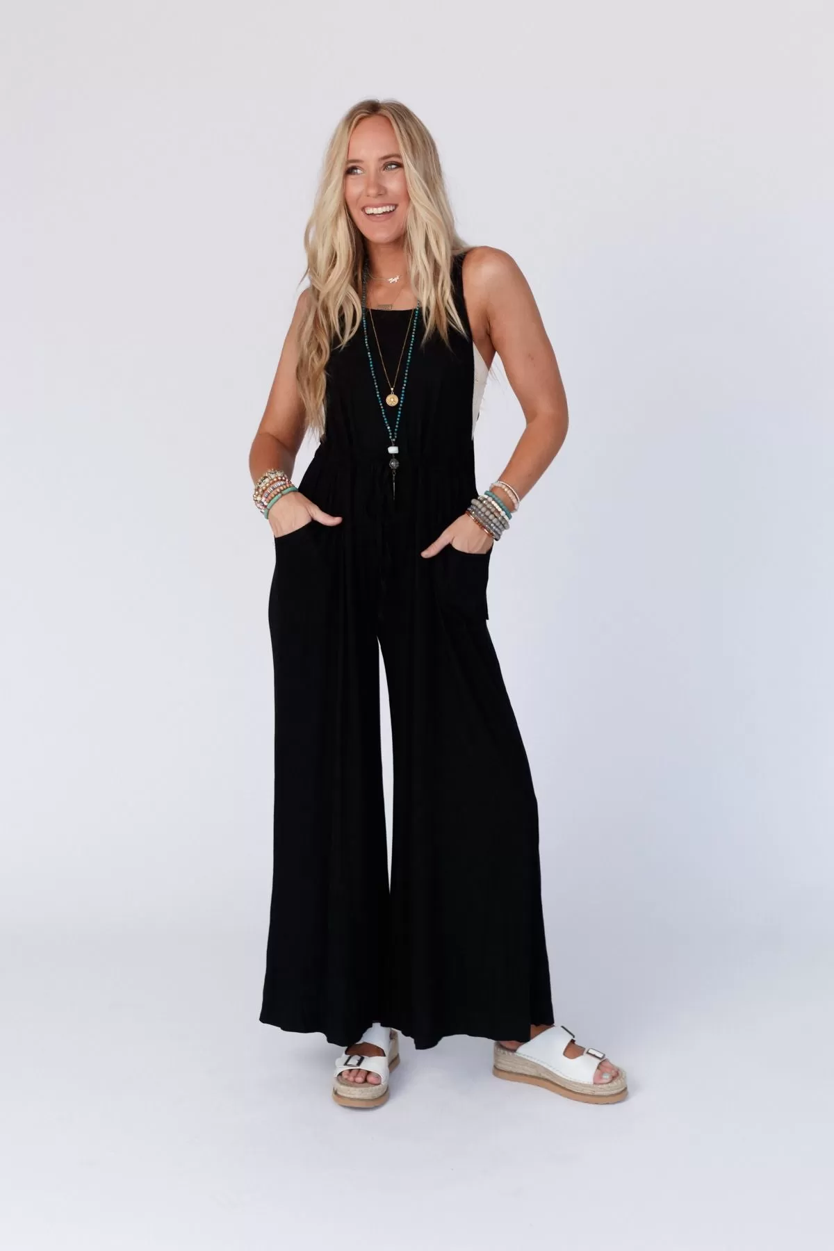 Summer Sizzle Jumpsuit - Black