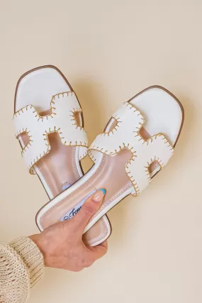 Sunny Skies White Sandals