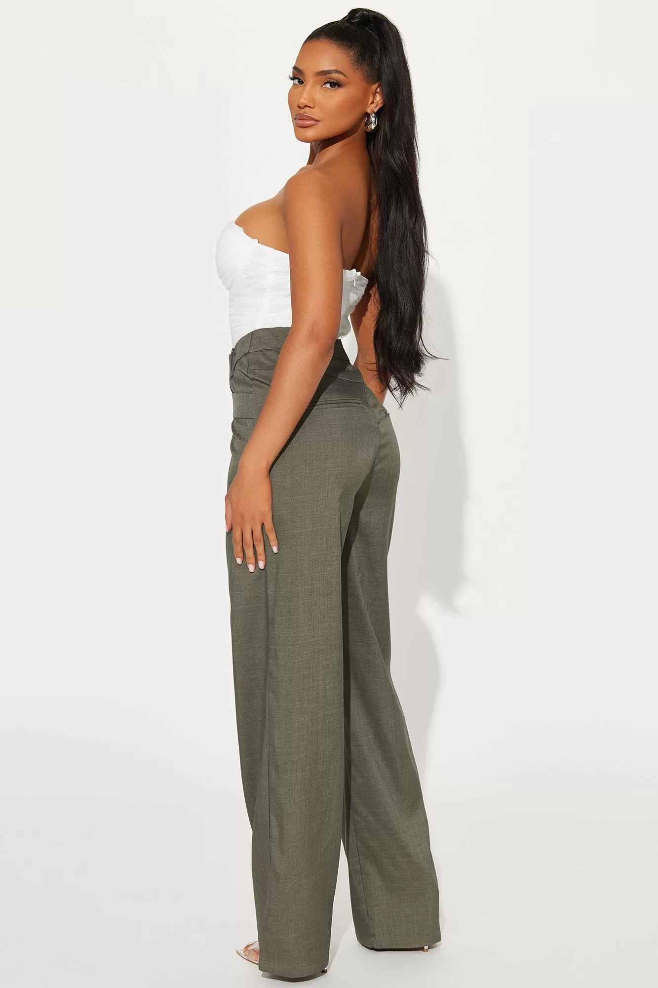 Talking Flirty Jumpsuit  - Olive/combo