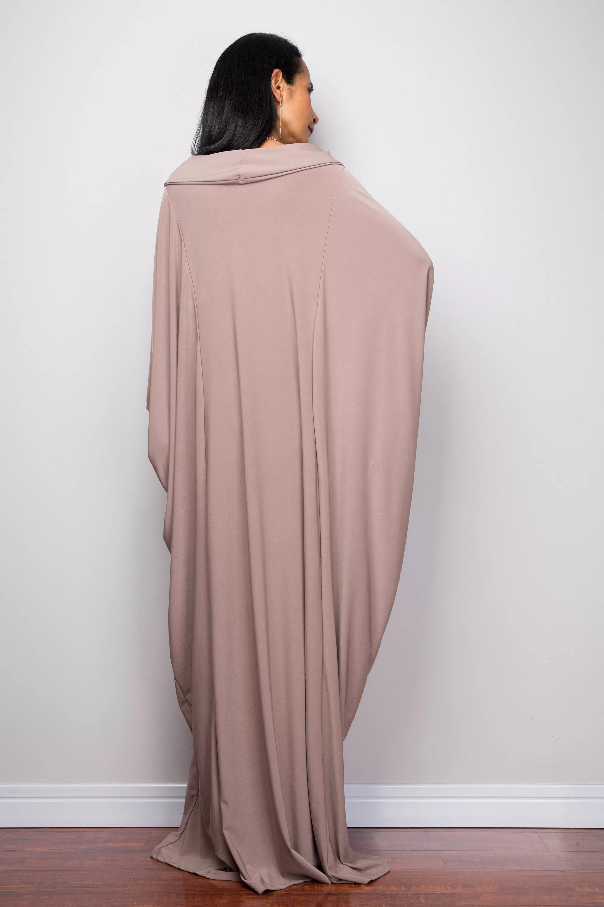 Taupe Modest Kaftan Dress