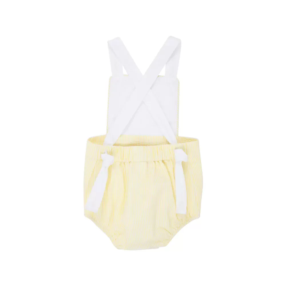 The Beaufort Bonnet Company - Seaside Sunny Yellow Seersucker Sayre Sunsuit