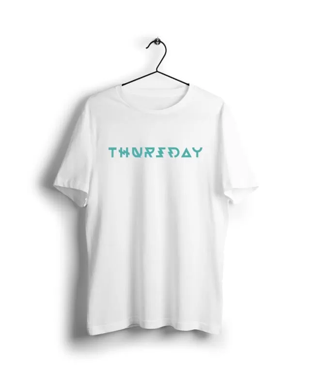 Thursday - Digital Graphics Basic T-shirt White