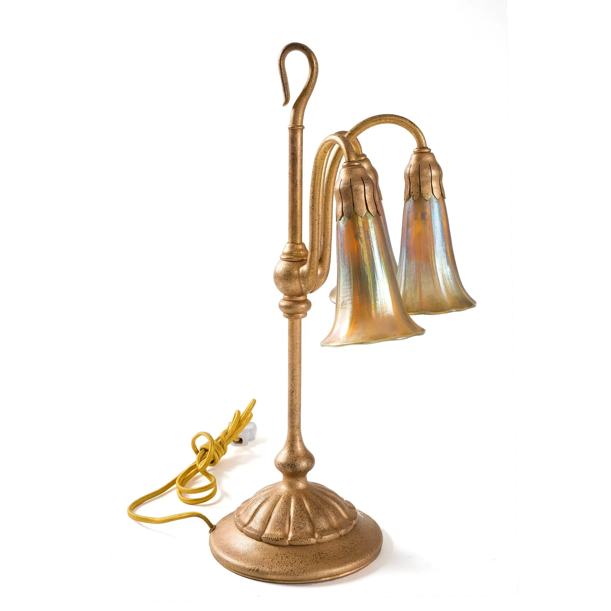 Tiffany Studios New York "Three Light Lily" Table Lamp