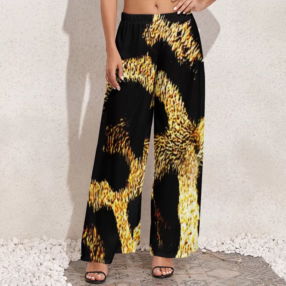 TRP Leopard Print 01 Ladies Designer Wide Leg Pants (2 styles)