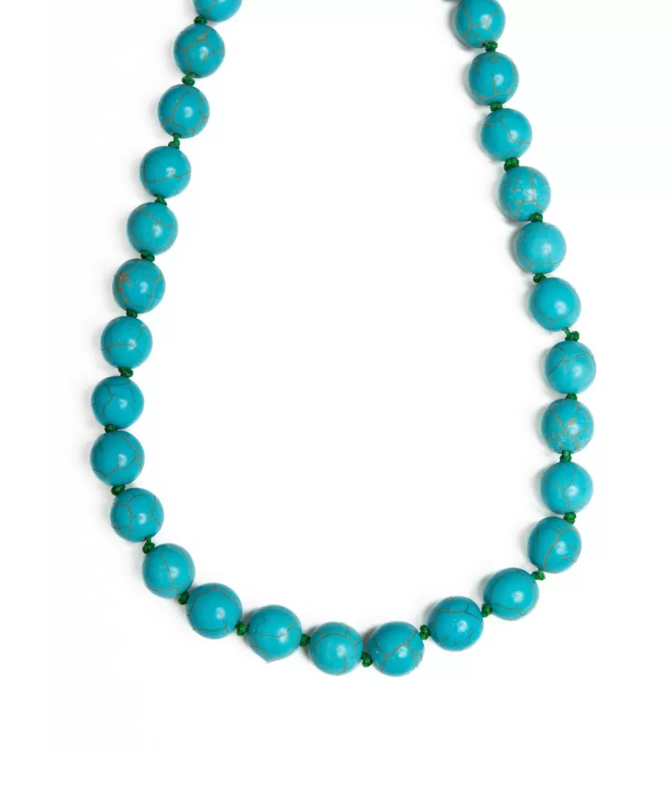 Turquoise Bead Necklace | Joy