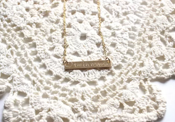 Twin Mama Bar Necklace