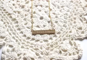 Twin Mama Bar Necklace