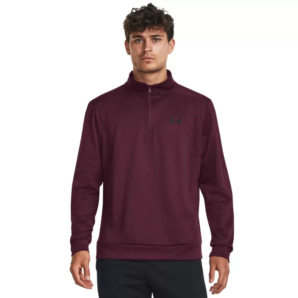 'Under Armour' Men's Armour Fleece 1/4 Zip Pullover - Dark Maroon