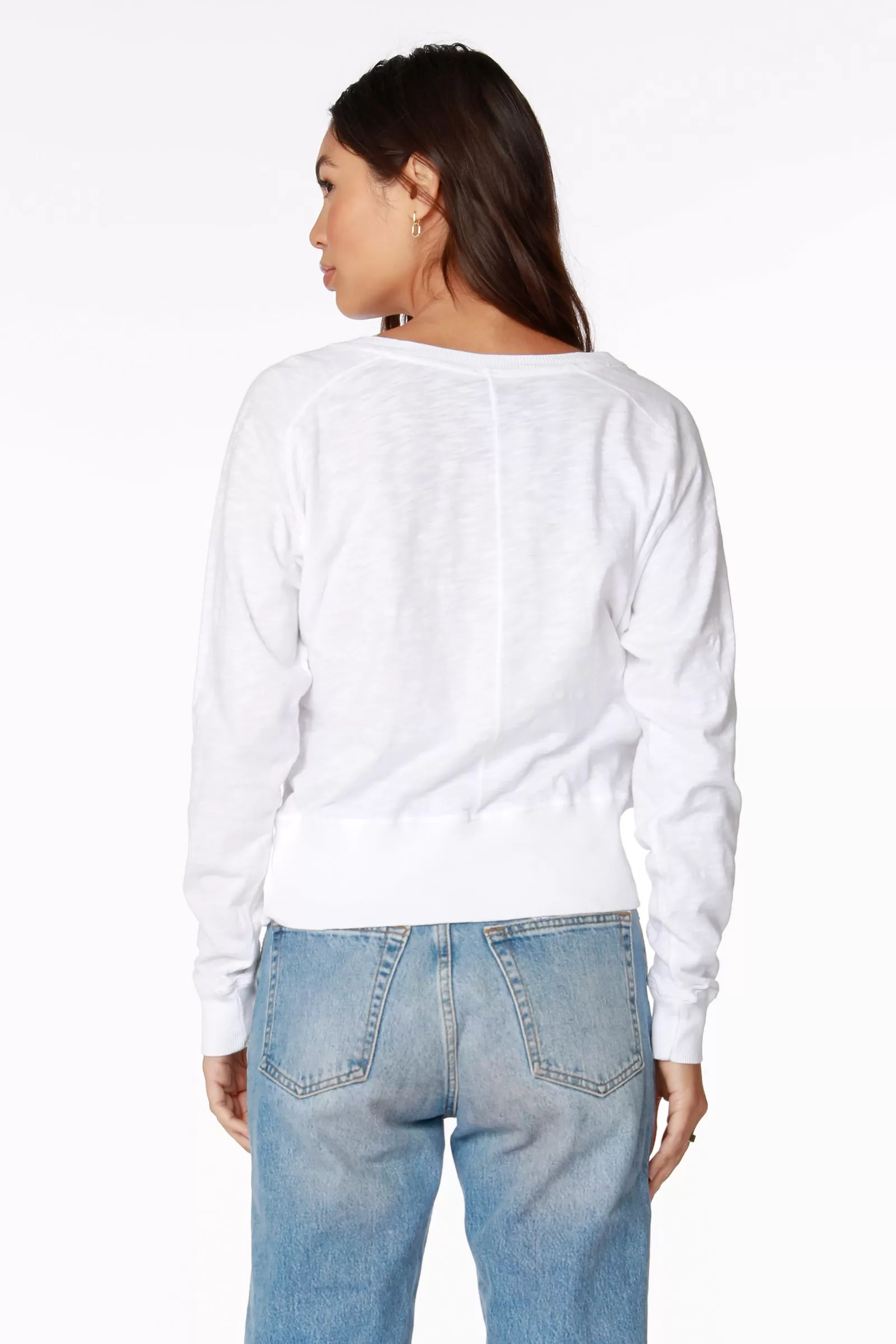 V-NECK RAGLAN LONG SLEEVE