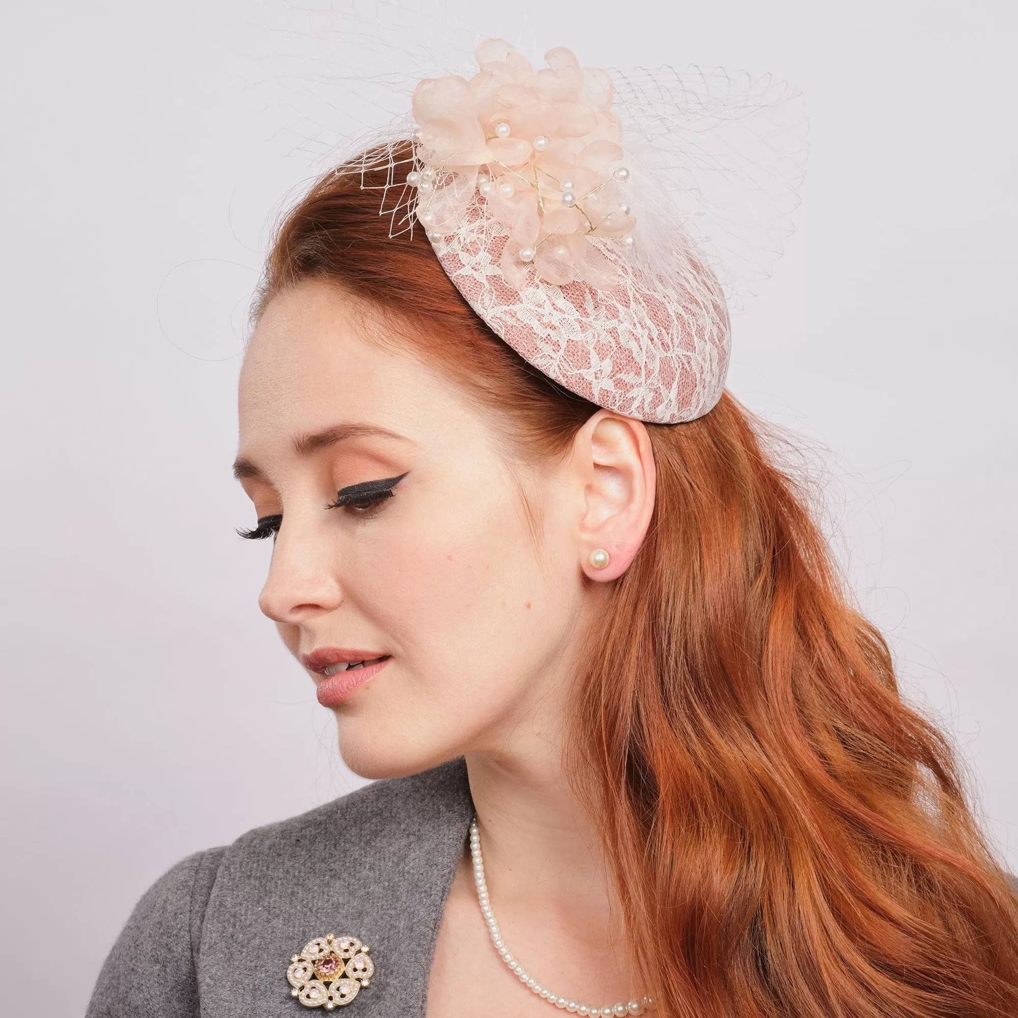 Vintage Birdcage Veil Hat