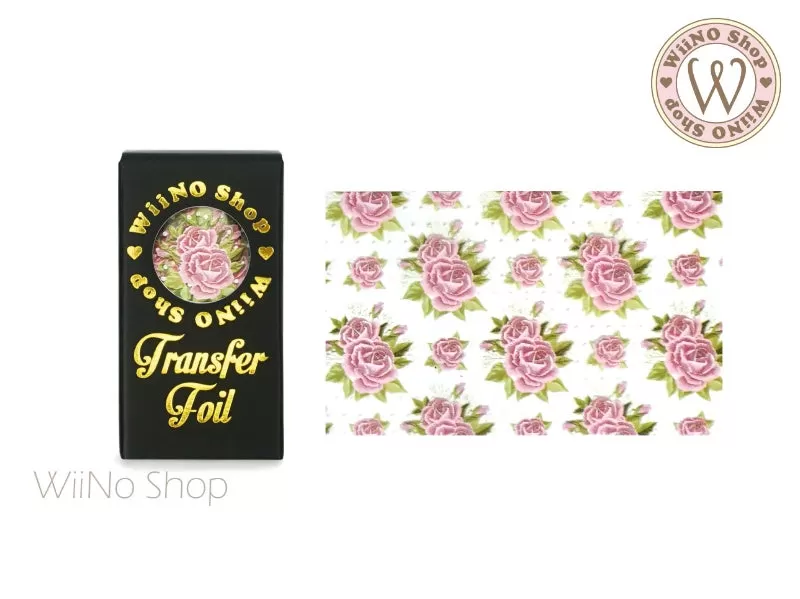 Vintage Flower Nail Transfer Foil (FL-V-09)