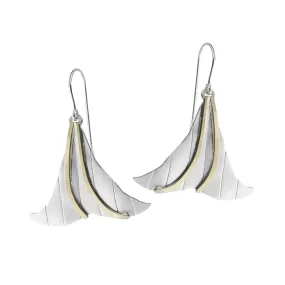 Whitney Designs Garden Party Silver Petal Earrings