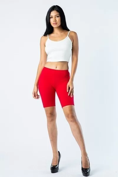 Women Activewear Cotton Biker Shorts