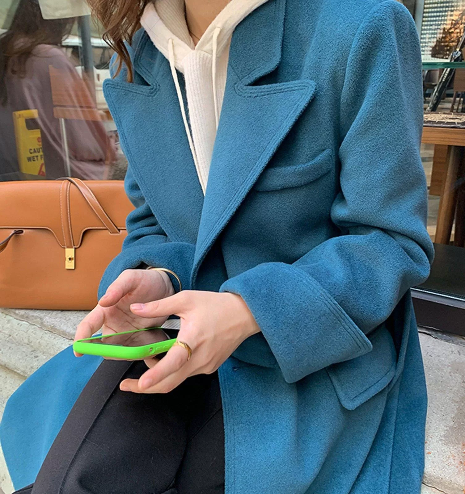 Women Long Wool Coat,Double Breasted Coat,Wool Overcoat,Winter Coat Women,Blue Wool Long Coat,Black Long Wool Coat,Wrap Wool Coat,Outerwear