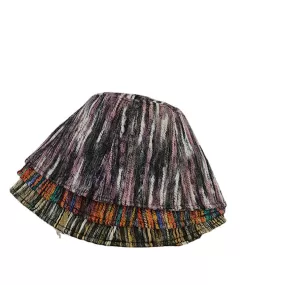 Women Woolen Mixed Color Personality Street Trend Colorful Bucket Hat