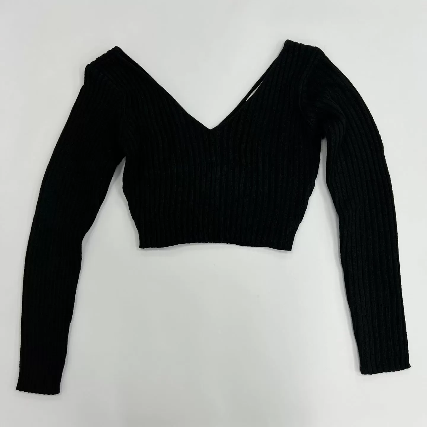 Women's Wide V-Neck Sweater Top