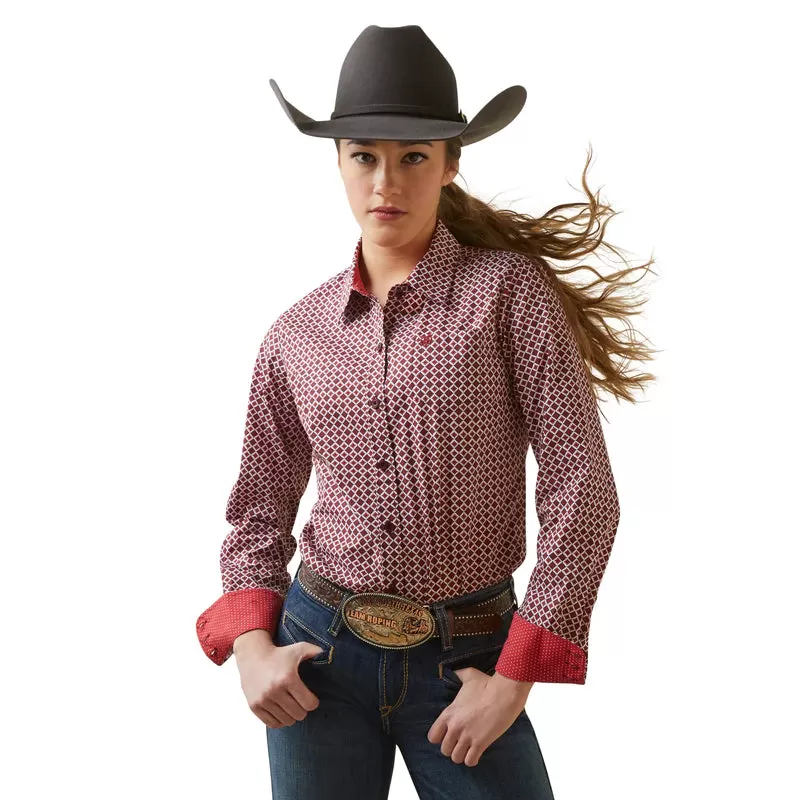 Womens Wrinkle Resistant R.E.A.L Kirby Shirt | Raleigh Geo