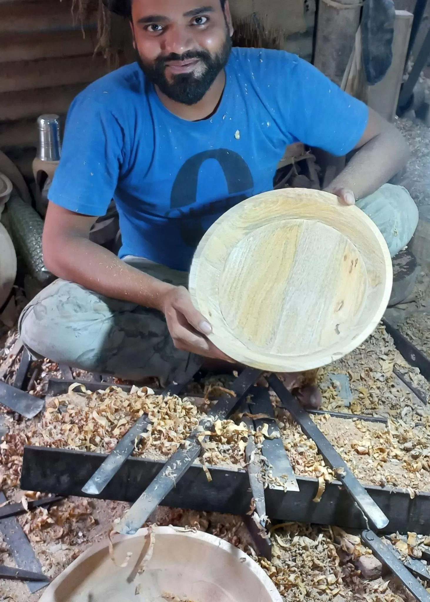 Wooden Pasta Serving Bowl   Spoon