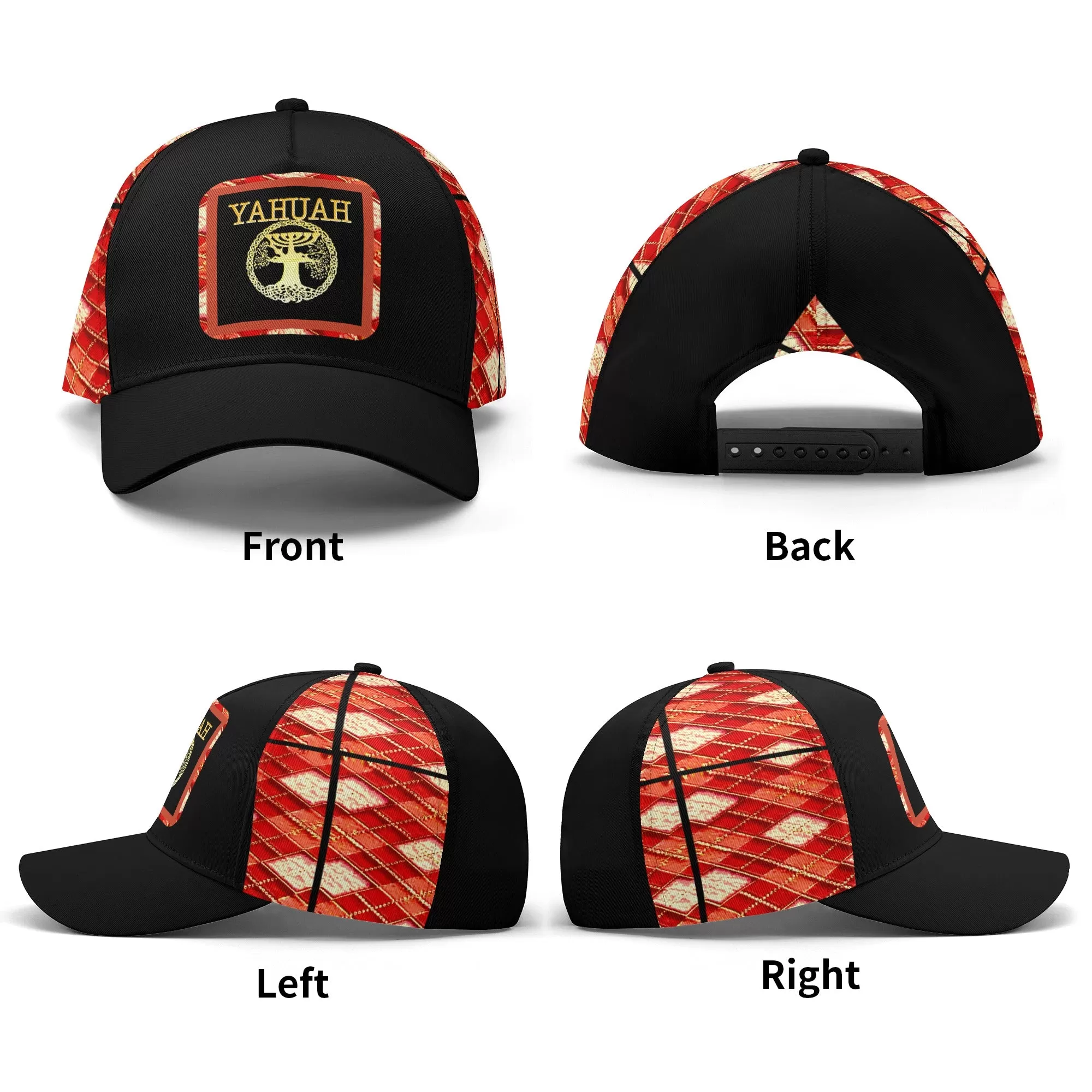 Yahuah Logo 02-01 Designer Baseball Cap (Style 02)