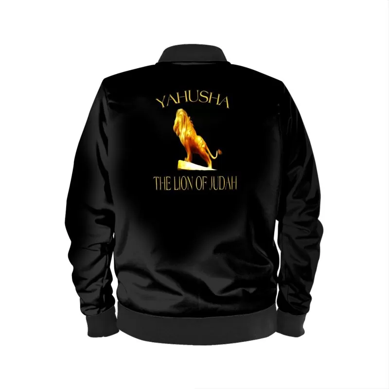 Yahusha-The Lion of Judah 01 Ladies Designer Bomber Jacket