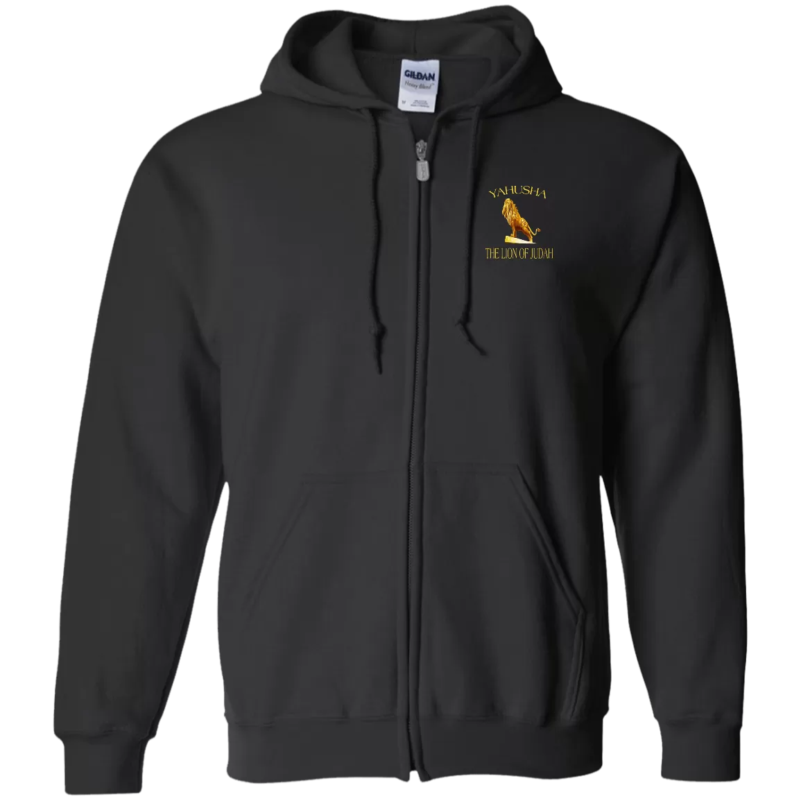 Yahusha-The Lion of Judah 01  Men's Designer Full Zip Hoodie